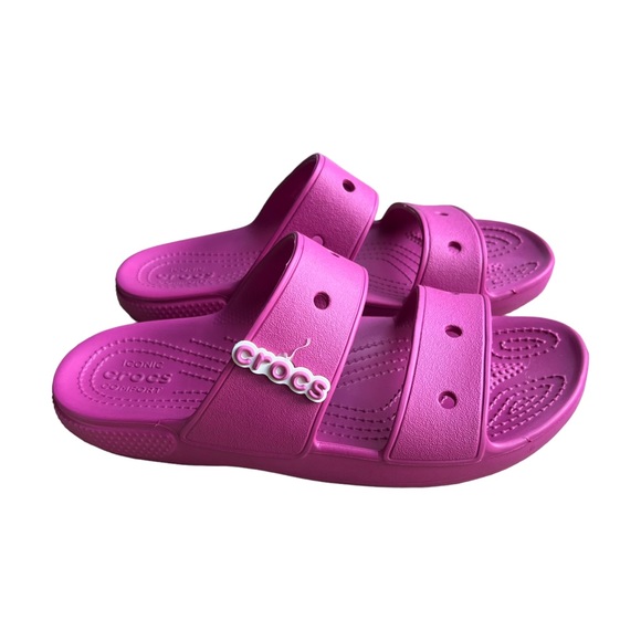 Crocs Classic Crocs Sandal (206761) - Fuchsia Fun Unisex Men’s Sz 5 Women’s Sz 7 - Picture 12 of 13